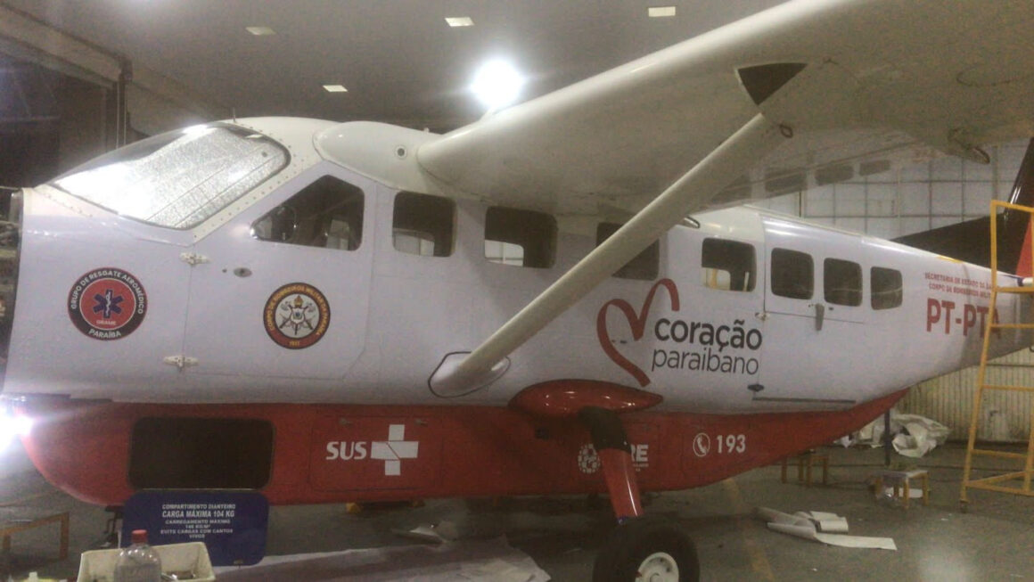 PB adquire mais um avião para transporte de pacientes