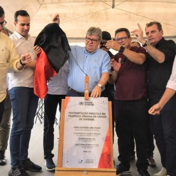 João inaugura travessias em Tenório, Assunção e Taperoá