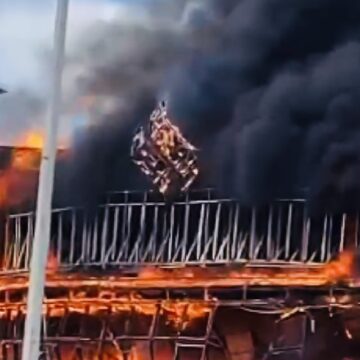 Incêndio atinge Shopping Cidade Luz, em Guarabira