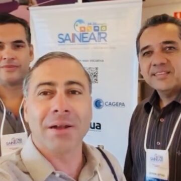 Hugo Paiva, Felipe Gadelha e Ledson Leitão participam do 1º Sanear PB