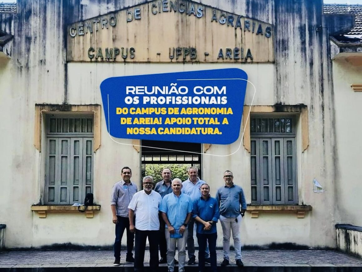 Hugo Paiva apoio dos profissionais de Agronomia do Campus da UFPB