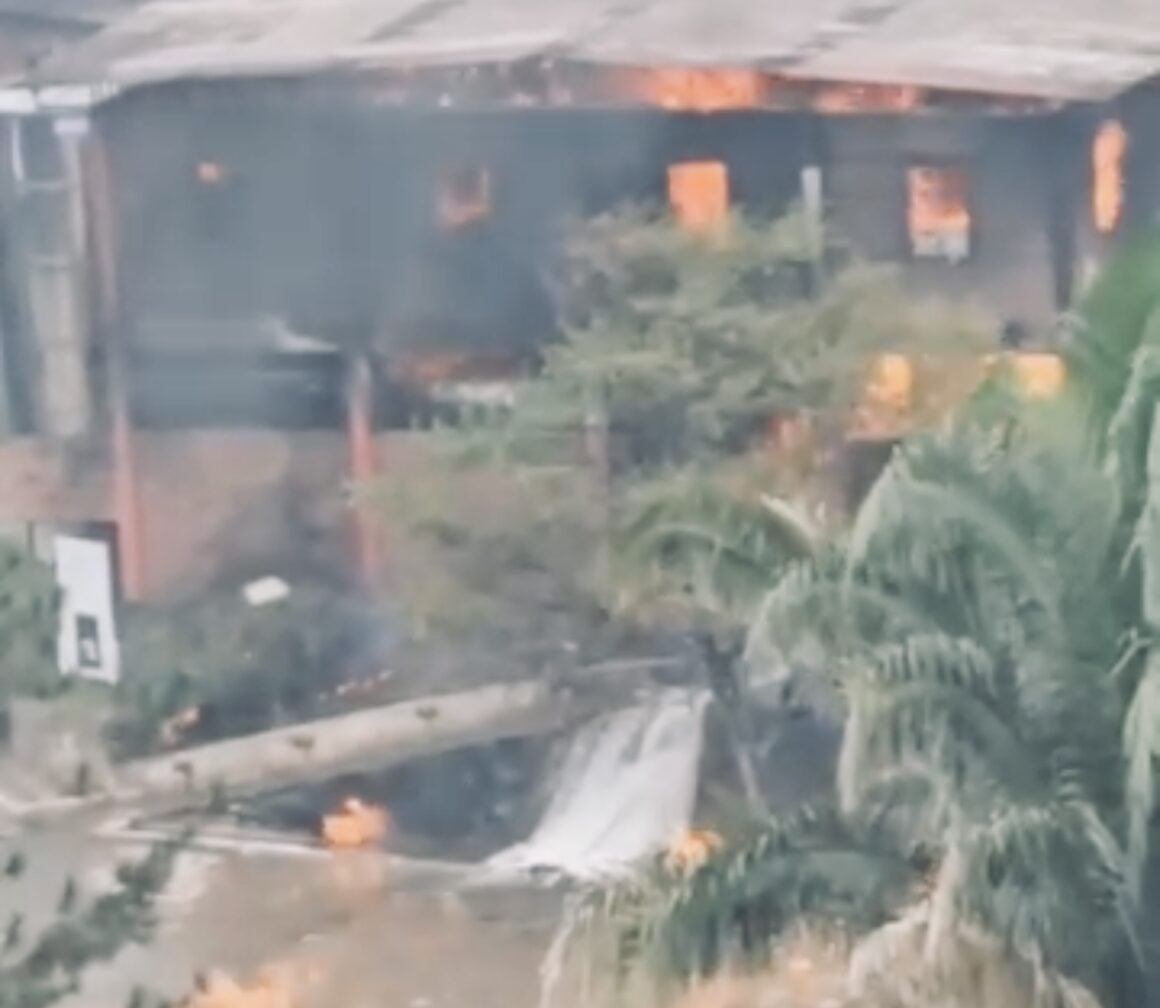 Incêndio atinge engenho da cachaça Triunfo; vídeo
