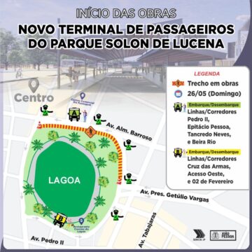 Obras de novo terminal vão alterar trânsito na Lagoa