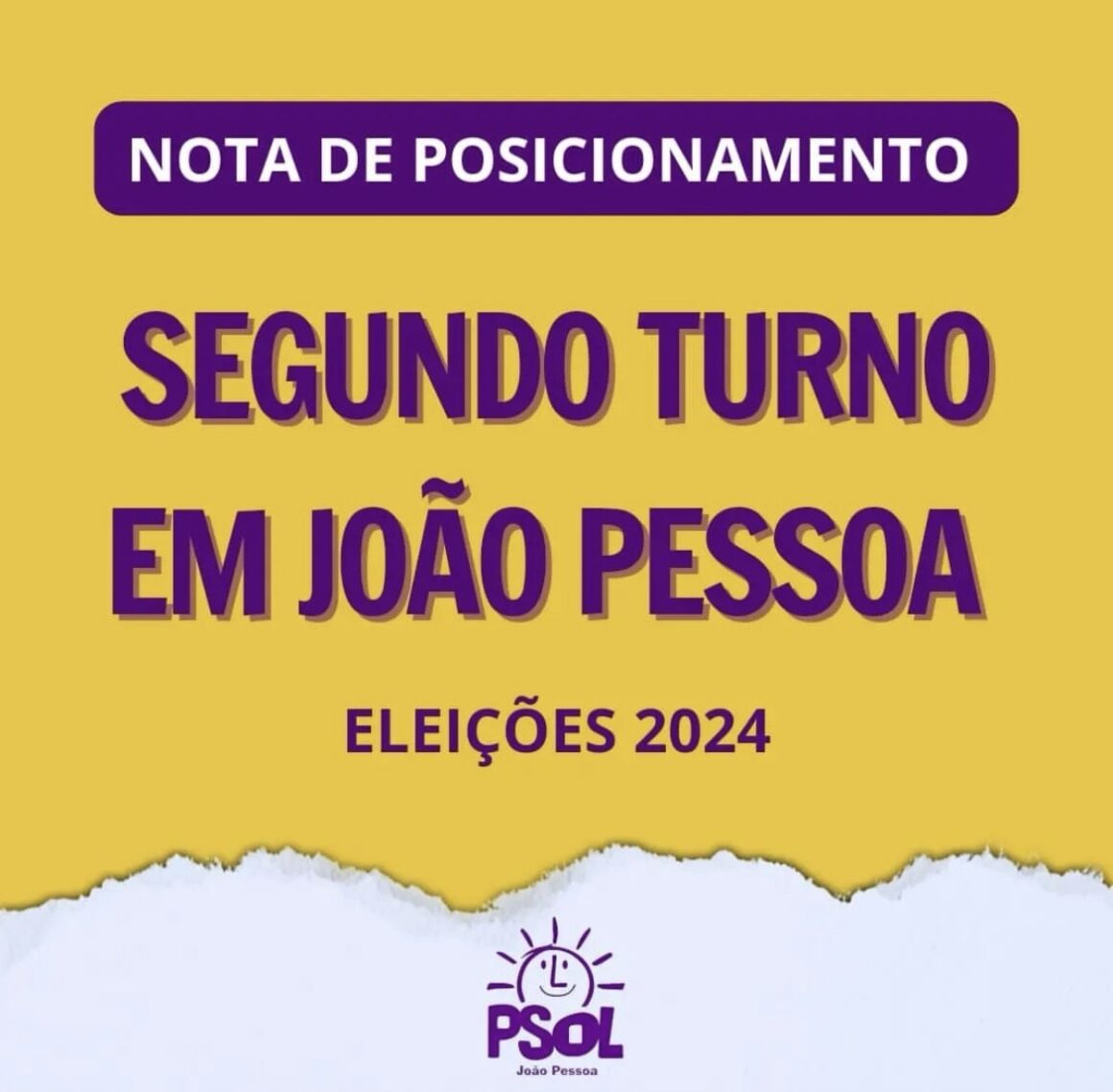 2º Turno: PSOL adota neutralidade em João Pessoa