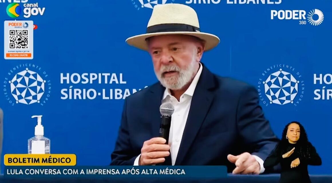 Lula tem alta, fala sobre queda e critica fake news