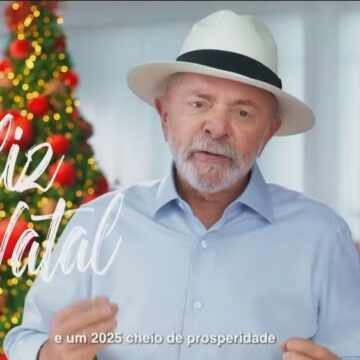 Em mensagem de Natal, Lula prega harmonia entre Poderes