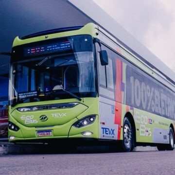 Ônibus elétrico começa a operar na Capital em fase de teste