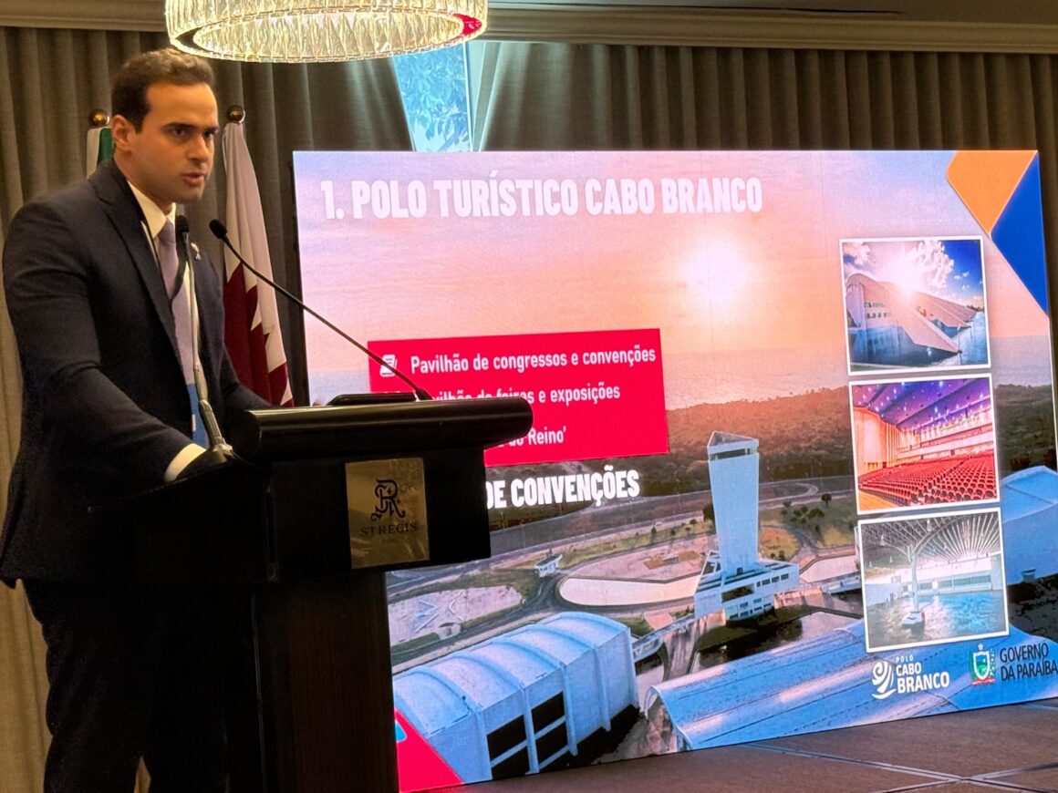 No Catar, Lucas Ribeiro apresenta Polo Turístico Cabo Branco a investidores
