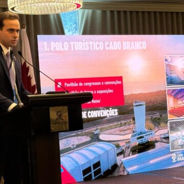 No Catar, Lucas Ribeiro apresenta Polo Turístico Cabo Branco a investidores
