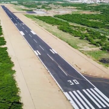Pista do aeroporto de Patos está pronta, informa João Azevêdo