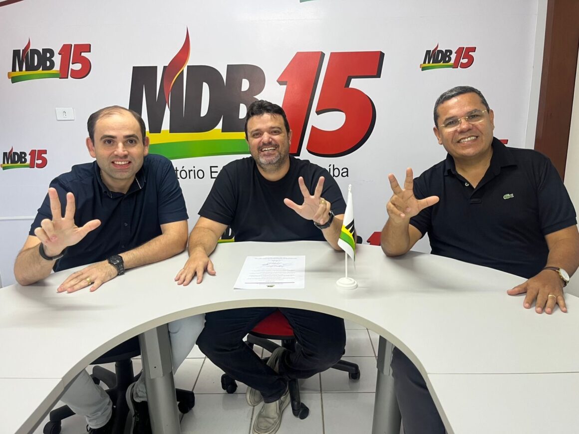 Diretório do MDB de João Pessoa ignora Milanez Neto e divulga nota de apoio a Cícero