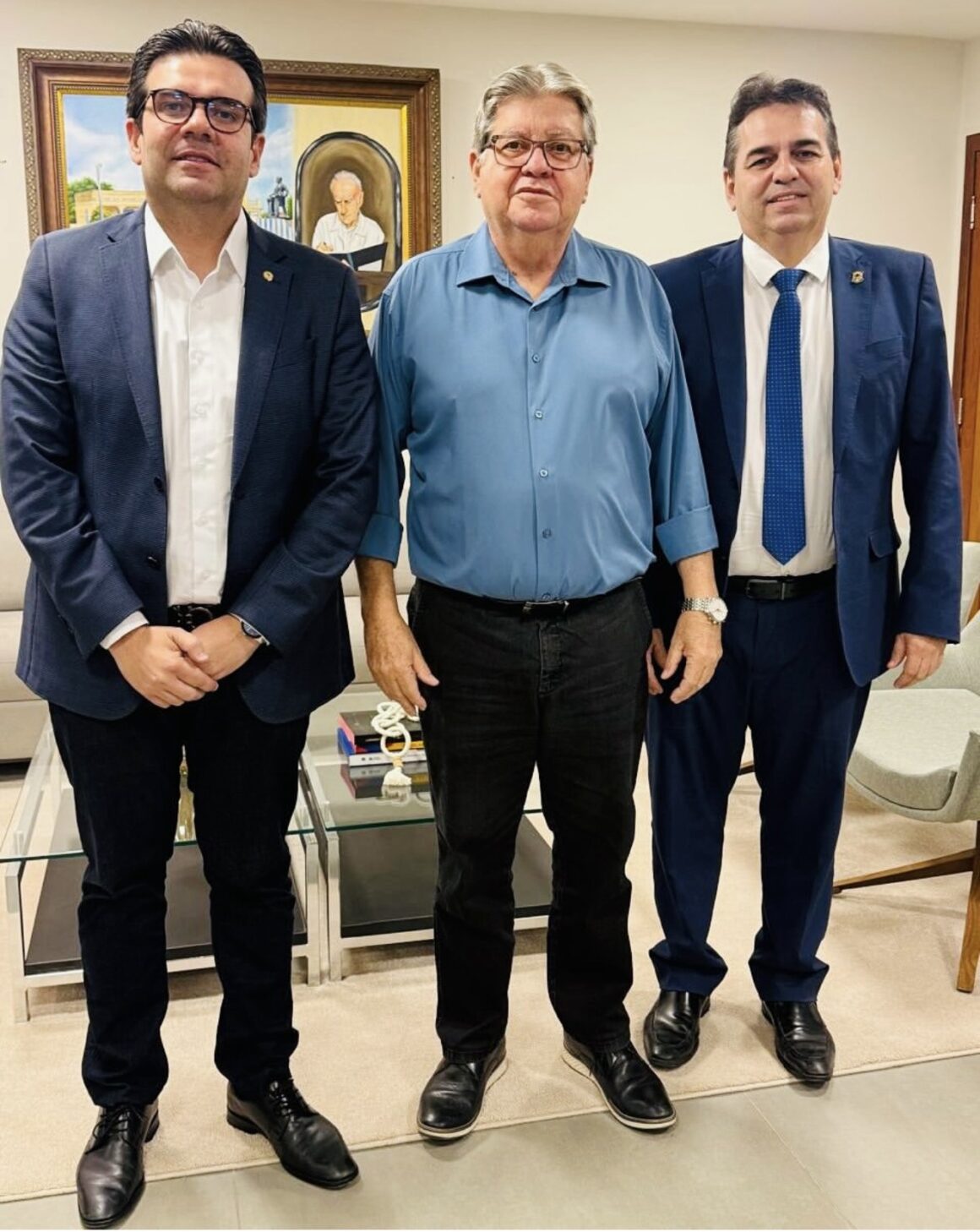 João Azevêdo reitera aliança com Eduardo e Fábio Carneiro