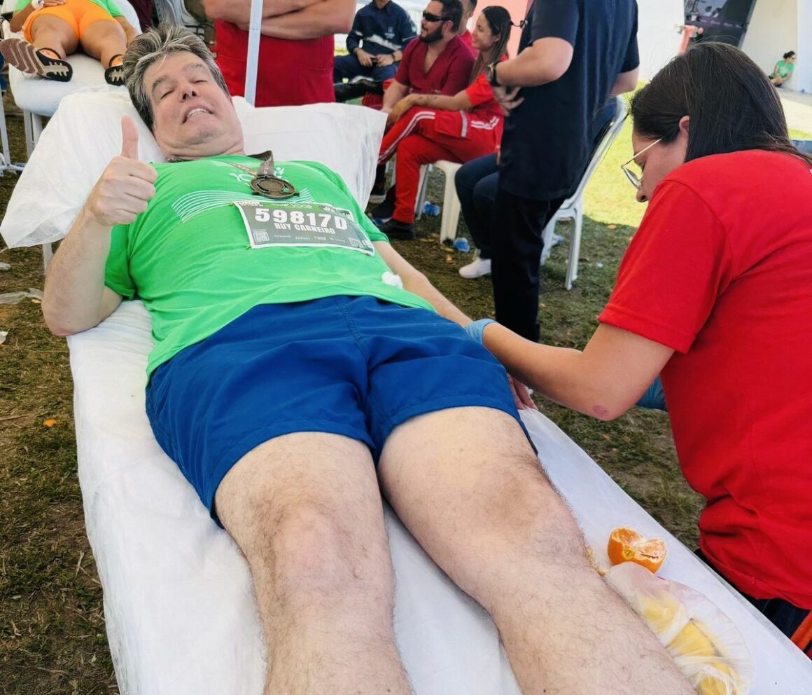 Ruy Carneiro sofre mal-estar após corrida, é atendido e passa bem