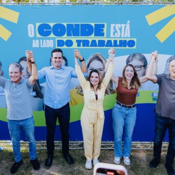 Ato de apoio de Karla Pimentel a Lucas, João e Nabor reúne lideranças do Litoral Sul