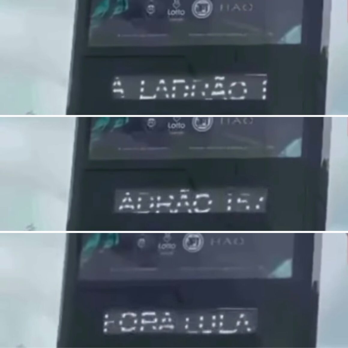 Relógio marca “Fora Lula” em avenida de João Pessoa e PT vai à Justiça Eleitoral