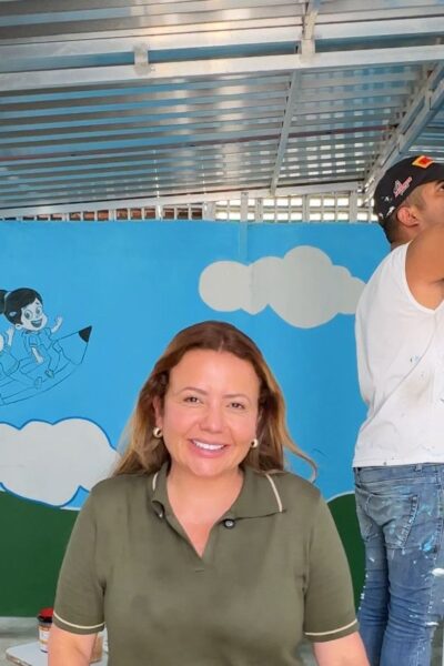 3084745a-11a7-4d4b-bebd-ee559e6c9909.jpg Prefeita de Bayeux visita obras de nova creche, pleito antigo dos moradores do Jardim Aeroporto