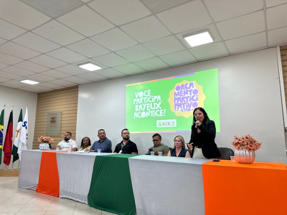 Prefeitura de Bayeux lança ciclo do Orçamento Participativo