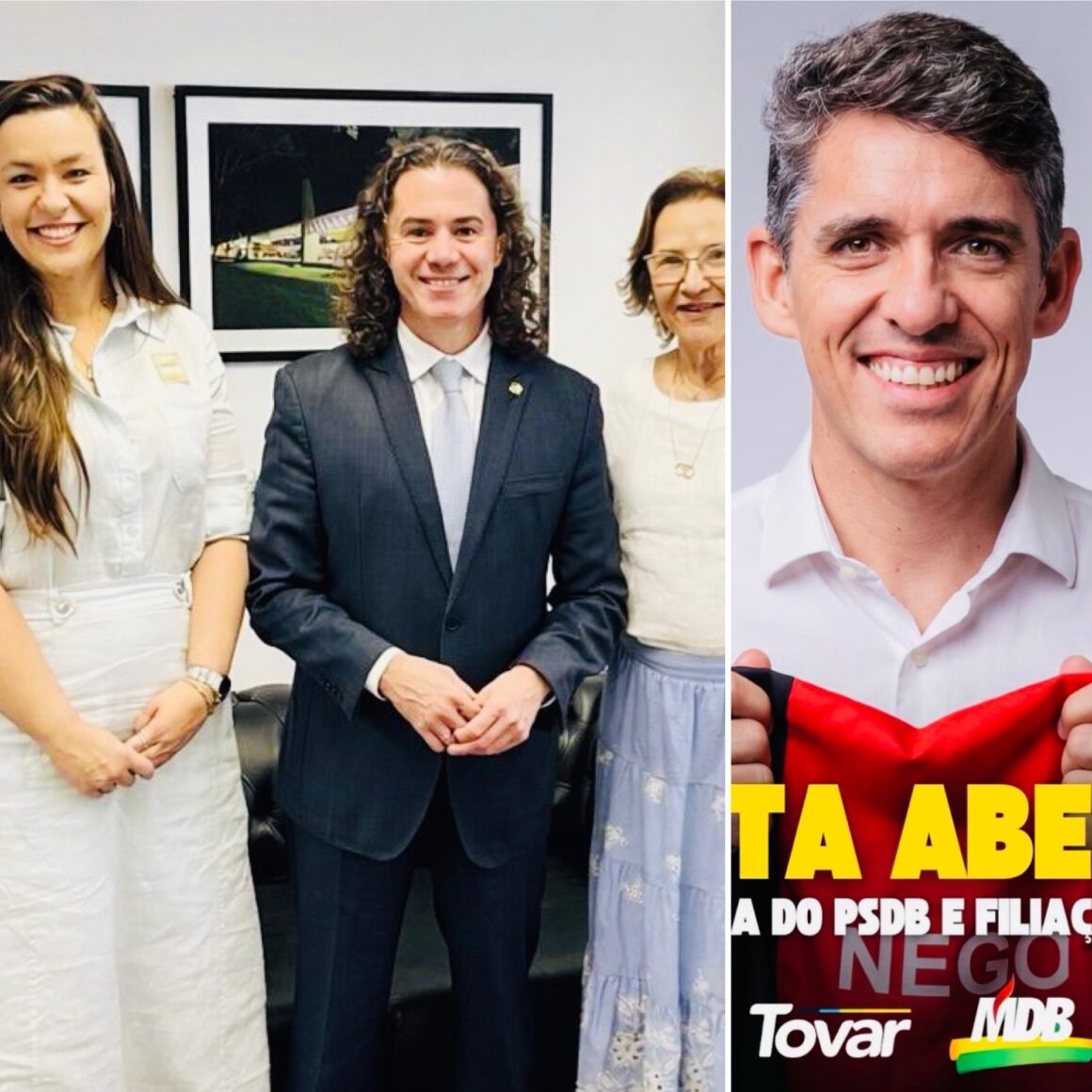64281b33-8676-42c1-85f1-7221f478a732.jpg MDB filia ainda Camila e Tovar, chega a 5 deputados e pode ganhar mais um