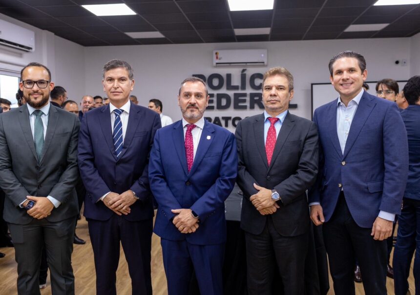 Hugo Motta destaca fortalecimento da segurança pública em entrega da sede da PF em Patos
