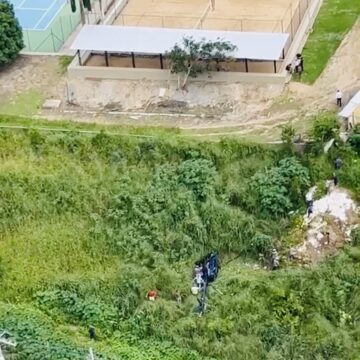 Helicóptero cai em Campina logo após decolagem; não houve feridos graves