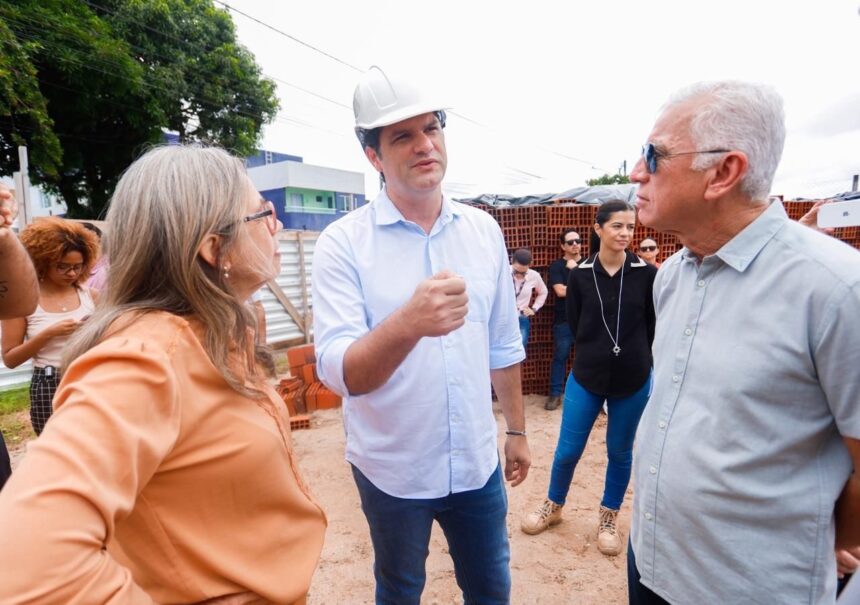 Em visita às obras, Leo Bezerra l projeta entrega de novo CMEI com 200 vagas para dezembro