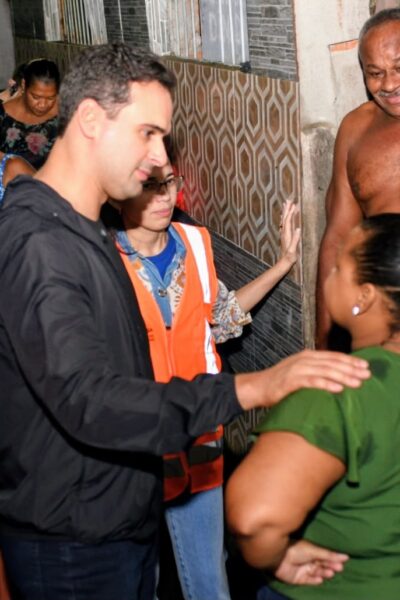 Lucas Ribeiro visita áreas afetadas pelas chuvas no final de semana