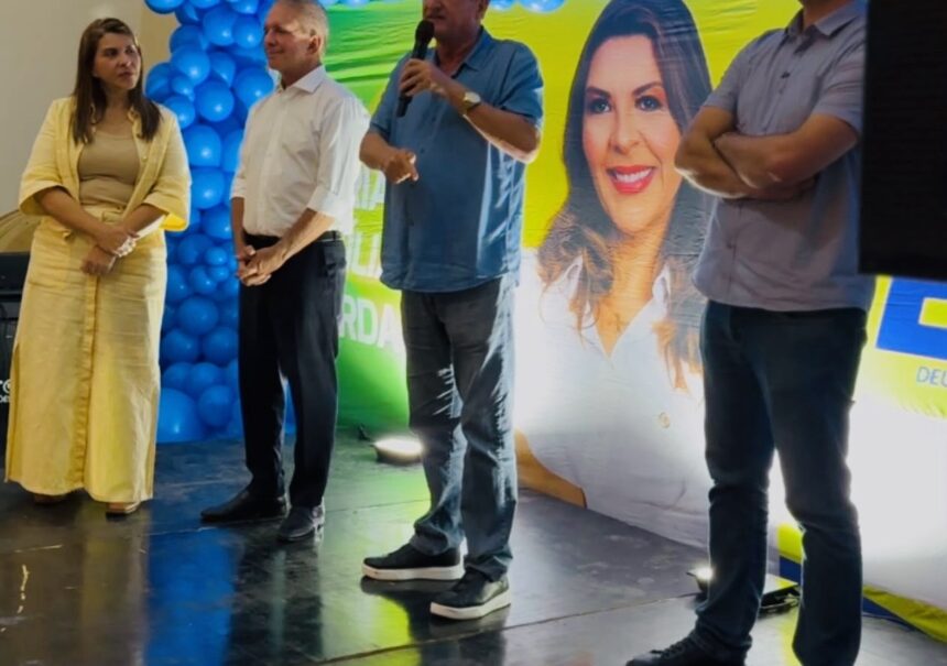 Leo e Nabor lado a lado em evento de apoio à pré-candidatura de Eliza Virgínia