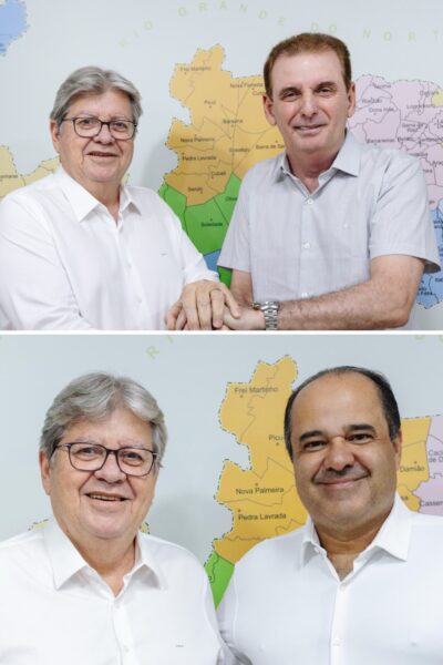 13108b23-963f-4e64-ae5e-ea3e6bb3914f João Azevêdo anuncia Chico Mendes e Roberto Franca como suplentes ao Senado