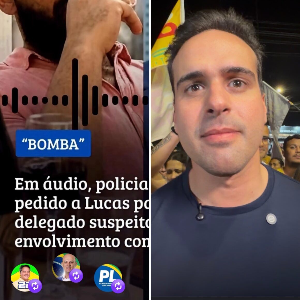 61bc452d-da62-41b9-a6a8-fd63b5f98b98 Campanha eleitoral nas redes: Efraim denuncia e Lucas Ribeiro alfineta adversários