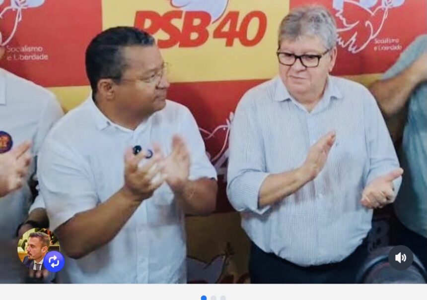Screenshot Deputado Caio Roberto alfineta Nilvan Ferreira em postagem nas redes